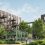 Car park transformed into social housing across connected buildings